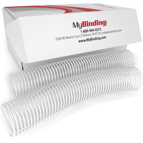 42mm White 4:1 Pitch Spiral Binding Coil - 50pk (P101-42-12) - $75.89 Image 1