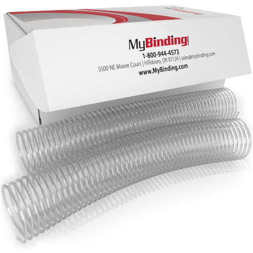 42mm Clear 4:1 Pitch Spiral Binding Coil - 50pk (P100-42-12) - $75.89 Image 1