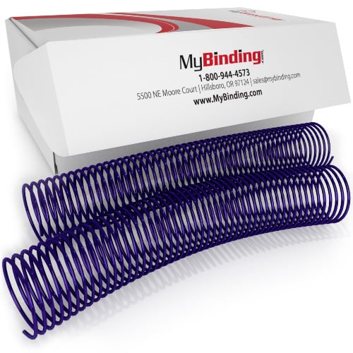50mm Wynn's Purple 4:1 Pitch Spiral Binding Coil - 100pk (P4WP5012), Binding Supplies Image 1