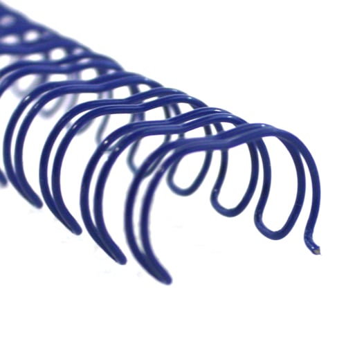 7/16" Blue Spiral-O 19 Loop Wire Binding Combs - 100pk (12N716BLUE) Image 1