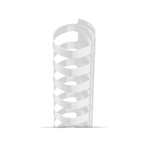 7/16" White Plastic 24 Ring Legal Binding Combs - 100pk (TC716LEGALWH), MyBinding brand Image 1
