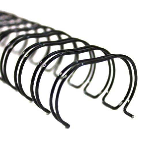 7/8" Black Spiral-O 19 Loop Wire Binding Combs - 100pk (12N078BLACK) Image 1