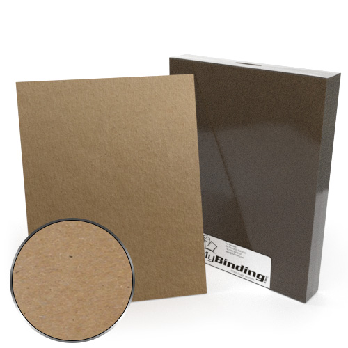 11" x 14" 79pt Brown Book Board Binding Covers - 25pk (CBCBRW11X1479), MyBinding brand Image 1