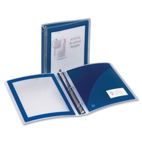 Avery 1.5" Navy Blue Flexi-View Round Ring Binders 12pk (AVE-17638)