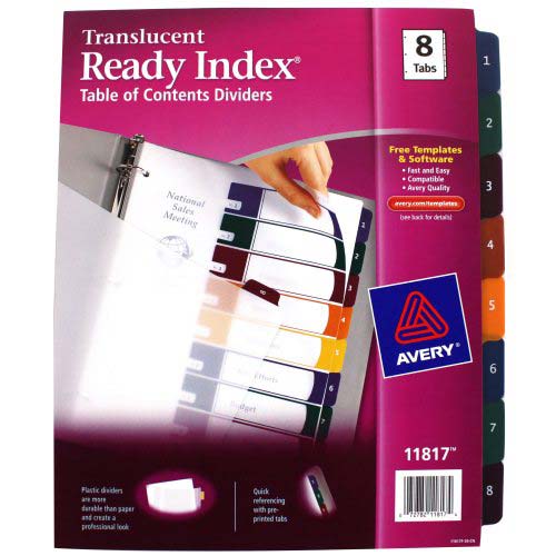 20 Avery 8 Tab Template - Best Template Design