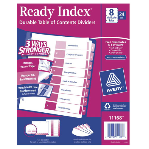 Avery Index Dividers Image 1