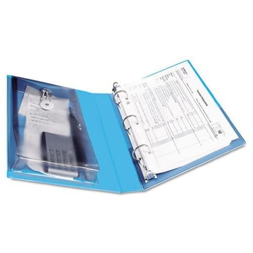 Avery 1" Aqua Protect & Store 5.5" x 8.5" Mini Durable Round Ring View Binders 12pk (AVE-23014), Avery brand Image 1