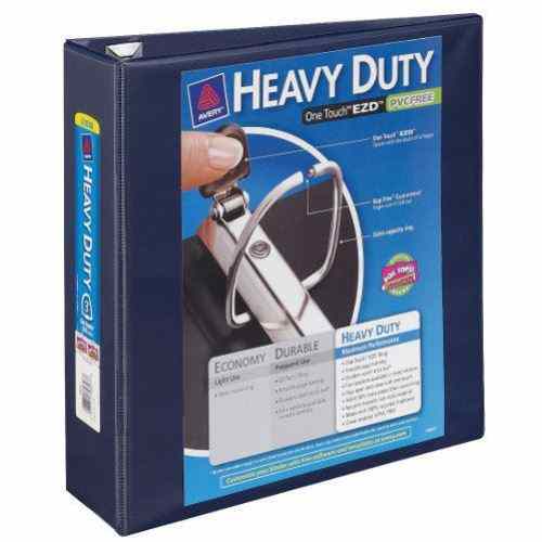 Avery 3" Navy Blue One Touch Heavy Duty EZD View Binders 4pk (AVE-79803), Ring Binders Image 1