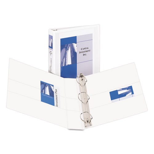 Avery White Durable View Binders with EZD Rings (AVEDUSRVBWH)