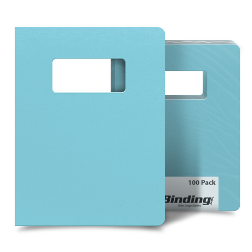 Beautiful Blueberry 8.75" x 11.25" Card Stock Covers with Windows - 100 Sets (CS875X1125BBW), MyBinding brand Image 1