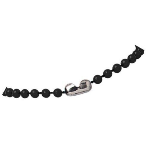 Black Colored Plastic 38" Beaded Neck Chains - 100pk (2130-4001) Image 1
