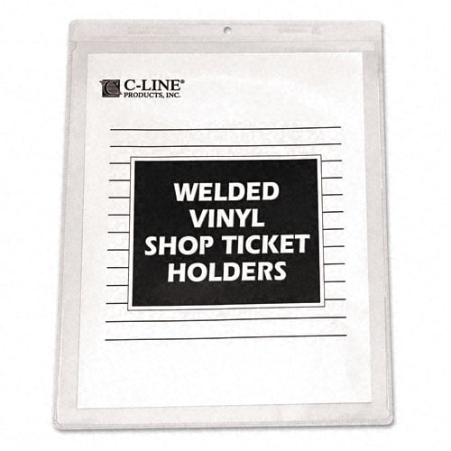 C-Line Clear Vinyl 9" x 12" Shop Ticket Holders 50pk (CLI-80912), C-Line brand Image 1