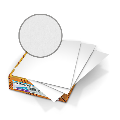 Neenah Paper Natural White Classic Crest Recycled 100 Bright White 11" x 17" 80lb Covers - 50pk (CCC1117R1BW248) - $58.69 Image 1