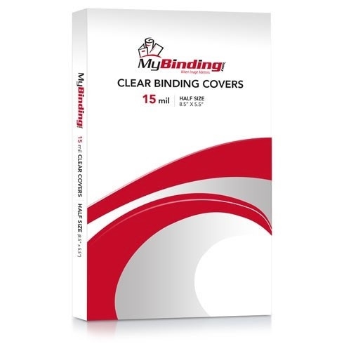 15mil Ultra Heavy Duty 5.5" x 8.5" Clear Covers - 100pk (TC158.5X5.5S), MyBinding brand Image 1