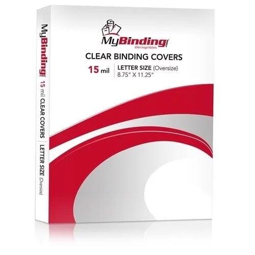 15mil Ultra Heavy Duty 8.75" x 11.25" Clear Covers - 100pk (TC15875x1125R), MyBinding brand Image 1