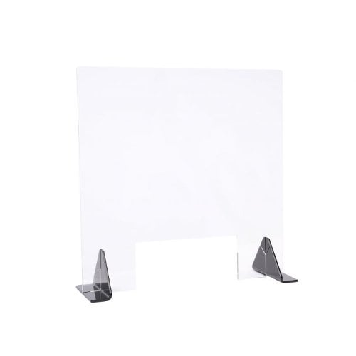 30" x 30" Clear Acrylic Safety Barrier / Sneeze Guard for Tabletop (97PPES30X30) Image 1