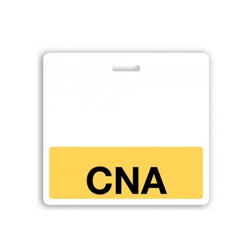 CNA Badge Buddies (Yellow Bar/Black Text) - 25pk (1350-21CNA), MyBinding brand Image 1