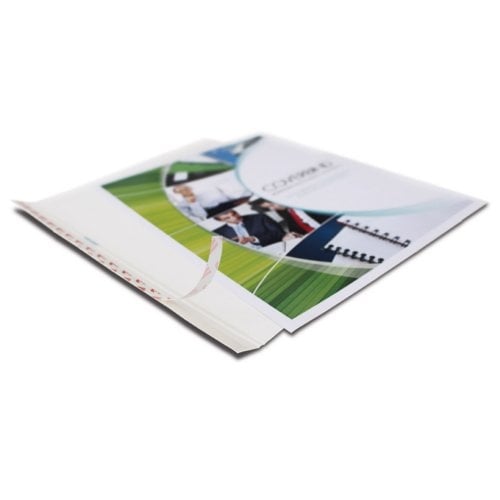 Coverbind 1/8" White Design On Demand 8.5" x 11" Thermal Covers - 20pk (08CBDODP18W) Image 1
