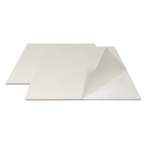 White 24" x 18" Corrugated Plastic Laminating Pouch Boards - 10pk (CWPB2418)