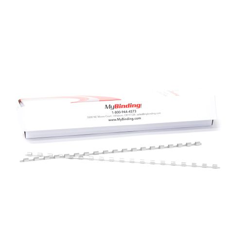 Grey Plastic Binding Combs 100pk 9/16-105 Sheets