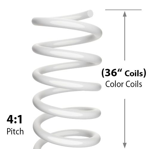 Free Shipping New 11mm White 4:1 Pitch Spiral Binding Coil 100pk 