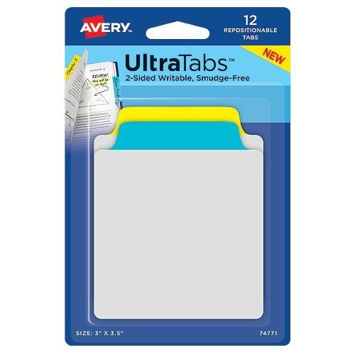 AVERY NOTE TABS 2"X1.5"  10 PACK LOT OF 3 #16307 