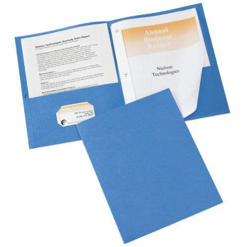 47976 Light Blue Avery Two Pocket Folders Pack of 25 