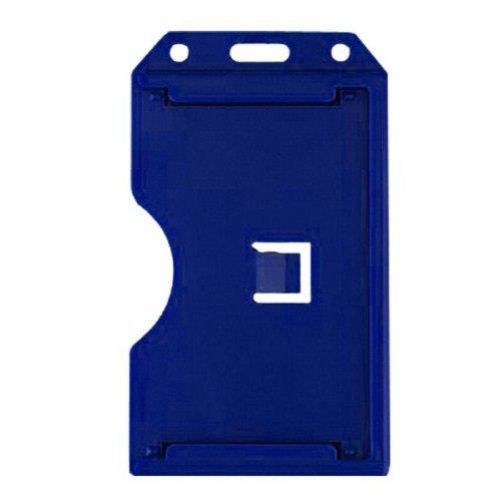 Free Shipping 50pk New Royal Blue Open Face Vertical Rigid Badge Holders 