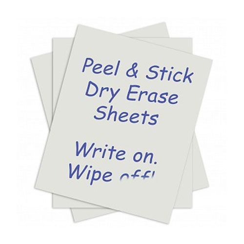 CLI57911 Peel and Stick Dry Erase Sheets 