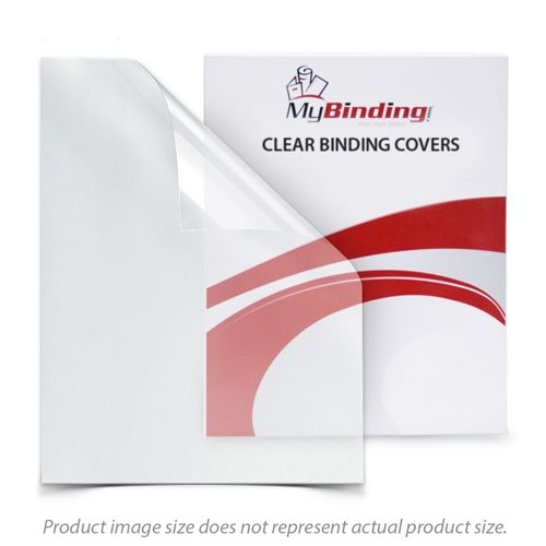 8-1/2 x 11 20 Mil Super Thick Clear Plastic Report Binding Cover Sheets pk of 100 NOT for Making Face Shields