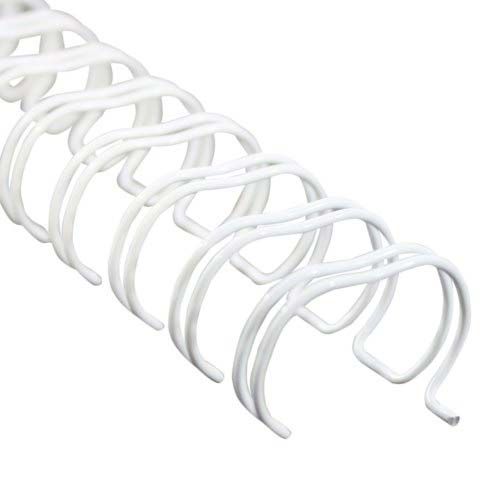 Box of 100 Details about  / GBC Premium White 1//4/" 3:1 Twin Loop Wire 9775009