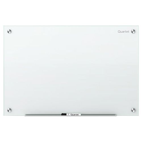 Frameless Non-Magnetic Dry Erase White Board Quartet Glass Whiteboard 8' x 4' 