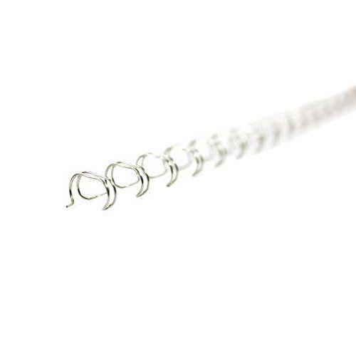 Renz Premium 1/4 Silver 2:1 Twin Loop Ring Wire 100pk 