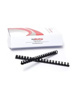 100 pieces per box $45.00 Case of 1000 1/2" 12MM Black Plastic Binding Comb 