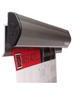 Balt Best Rite Tackless Paper Holders 505-2 Aluminum Display Rail 2' / 24" 6 