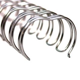 50Pcs Pitch 2:1 New 3/4" Silver Spiral 21 Loops Wire Binding Combs 