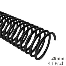 28mm 4:1 Plastic RED Spiral Binding Coil EACH sold by the piece