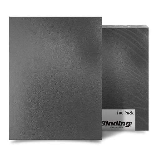 Dark Gray Sedona 17pt 8.5" x 11" Leatherette Covers - 100pk (03SEDONADGAA) Image 1