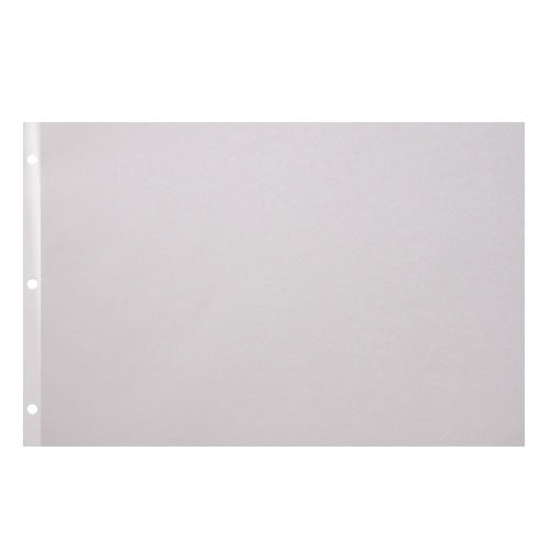 White 24lb 11" x 17" 3-Hole Punched Reinforced Edge Paper - 2000 Sheets (24RE31117MYB), Binding Supplies Image 1
