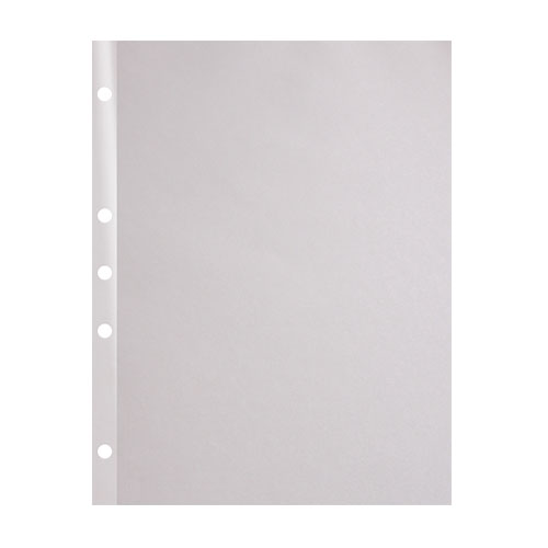 White 20lb 8.5" x 11" 5-Hole Punched Reinforced Edge Paper - 2500 Sheets (20RE58511MYB), Binding Supplies Image 1