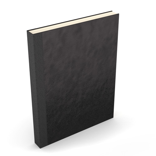 Powis Parker Fastback Easyback 8.5" x 11" Black Suede Hardcovers - 50 Pieces (EBSHBK8511), Binding Supplies Image 1