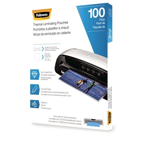 3 x 5 Laminating Laminator Pouches Sheets 5 ml 3-1//2 x 5-1//2 25Pk Scotch Quality