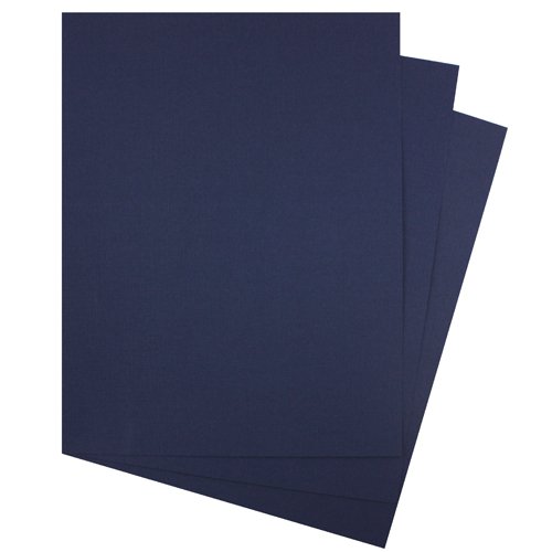 GBC Navy Linen Weave 8.5" x 11" Covers 200pk (9742450G) Image 1