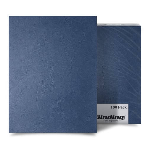 Navy Grain 8.5" x 11" Letter Size Binding Covers - 100pk (MYGR8.5X11NV)