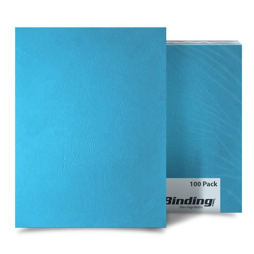 Ocean Blue Grain 8.5 x 11 Letter Size Binding Covers - 100pk (MYGR8.5X11OB), Covers Image 1