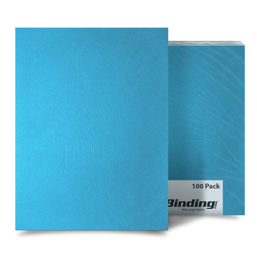 Ocean Blue Grain 5.5 x 8.5 Half Size Binding Covers - 100pk (MYGR5.5X8.5OB), Covers Image 1
