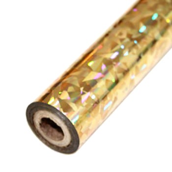 6" x 200' Holographic Hot Stamp Foil Roll (1/2" Core) (MYBF6X200FH) Image 1