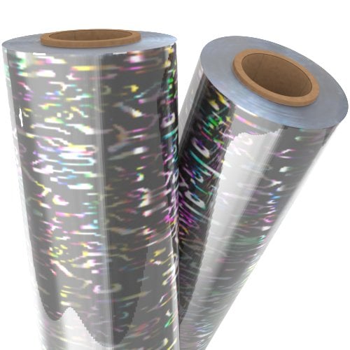 Shimmering Water Silver Holographic 8" x 100' Laminating / Toner Fusing Foil (FF-SP-162-8)