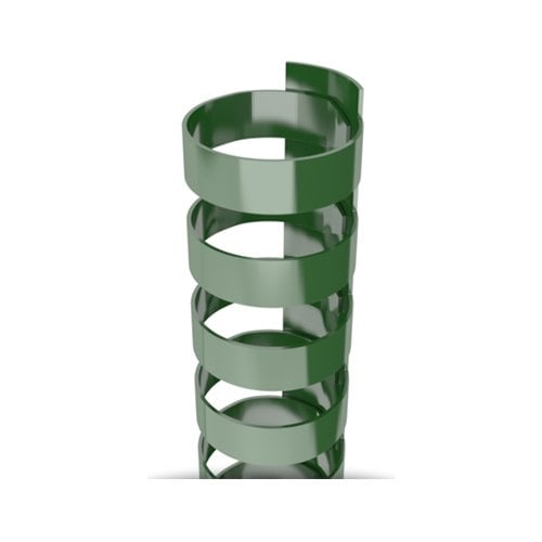 3/4" Hunter Green Plastic 24 Ring Legal Binding Combs - 100pk (TC340LEGALHG), Binding Supplies Image 1