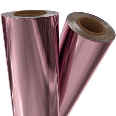 Light Pink Metallic Toner Fusing/Sleeking Foil - 3" Core (PNK-30-3) Image 1